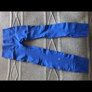 Royal blue lululemon ebb to street pant